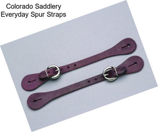Colorado Saddlery Everyday Spur Straps