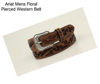 Ariat Mens Floral Pierced Western Belt