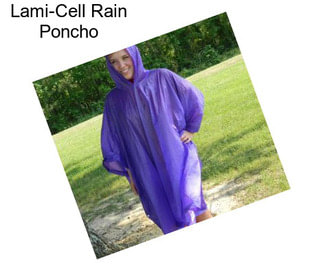 Lami-Cell Rain Poncho