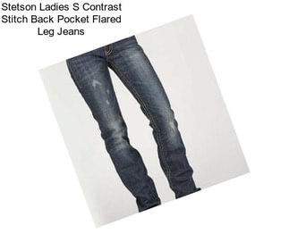 Stetson Ladies S Contrast Stitch Back Pocket Flared Leg Jeans