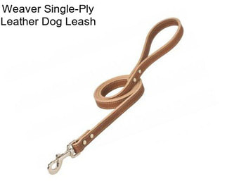 Weaver Single-Ply Leather Dog Leash