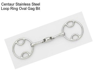 Centaur Stainless Steel Loop Ring Oval Gag Bit