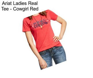 Ariat Ladies Real Tee - Cowgirl Red