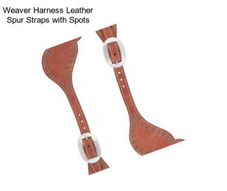 Weaver Harness Leather Spur Straps with Spots