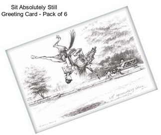 Sit Absolutely Still Greeting Card - Pack of 6