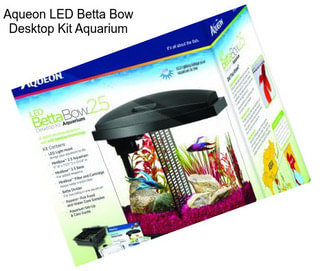 Aqueon LED Betta Bow Desktop Kit Aquarium