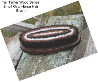 Tail Tamer Wood Series Small Oval Horse Hair Brush