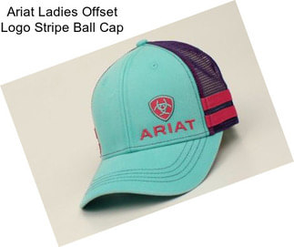Ariat Ladies Offset Logo Stripe Ball Cap