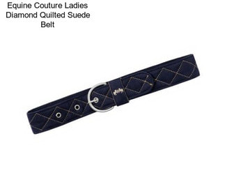 Equine Couture Ladies Diamond Quilted Suede Belt