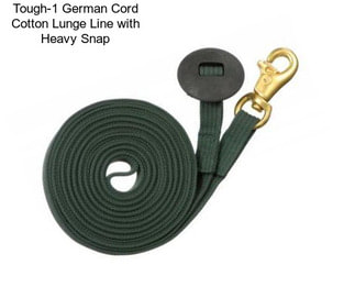 Tough-1 German Cord Cotton Lunge Line with Heavy Snap