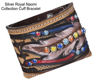 Silver Royal Naomi Collection Cuff Bracelet