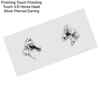 Finishing Touch Finishing Touch 3-D Horse Head Silver Pierced Earring