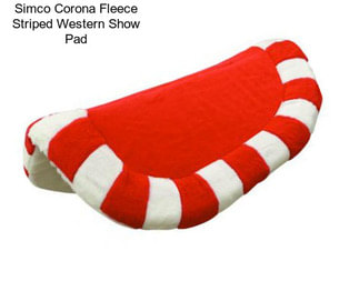 Simco Corona Fleece Striped Western Show Pad