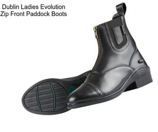 Dublin Ladies Evolution Zip Front Paddock Boots