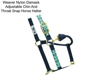 Weaver Nylon Damask Adjustable Chin And Throat Snap Horse Halter