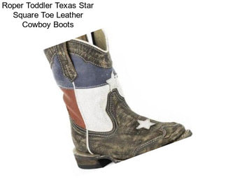 Roper Toddler Texas Star Square Toe Leather Cowboy Boots