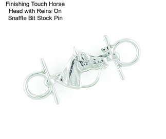 Finishing Touch Horse Head with Reins On Snaffle Bit Stock Pin