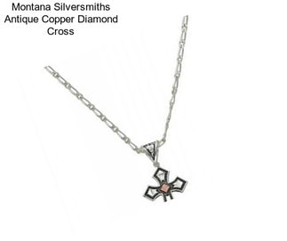 Montana Silversmiths Antique Copper Diamond Cross