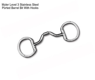 Myler Level 3 Stainless Steel Ported Barrel Bit With Hooks