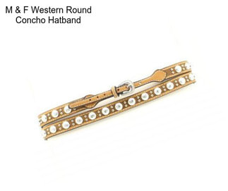 M & F Western Round Concho Hatband