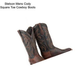 Stetson Mens Cody Square Toe Cowboy Boots