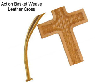 Action Basket Weave Leather Cross
