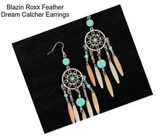 Blazin Roxx Feather Dream Catcher Earrings
