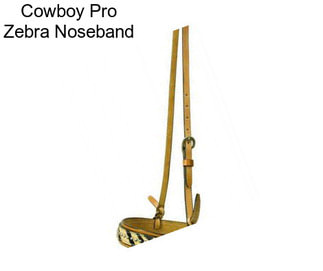 Cowboy Pro Zebra Noseband