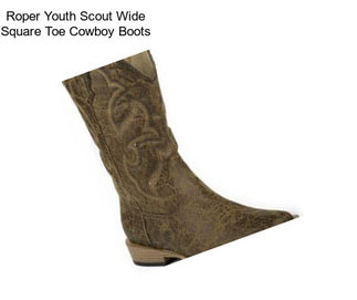 Roper Youth Scout Wide Square Toe Cowboy Boots