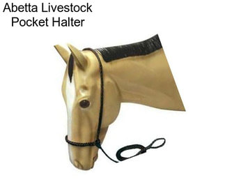 Abetta Livestock Pocket Halter