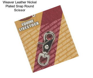 Weaver Leather Nickel Plated Snap Round Scissor