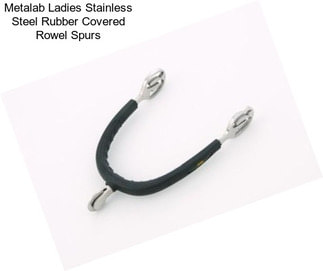 Metalab Ladies Stainless Steel Rubber Covered Rowel Spurs