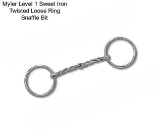 Myler Level 1 Sweet Iron Twisted Loose Ring Snaffle Bit