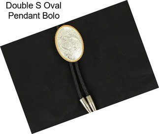 Double S Oval Pendant Bolo