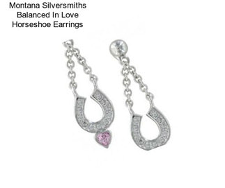 Montana Silversmiths Balanced In Love Horseshoe Earrings