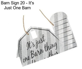 Barn Sign 20\