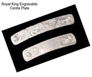 Royal King Engravable Cantle Plate