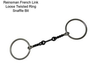 Reinsman French Link Loose Twisted Ring Snaffle Bit