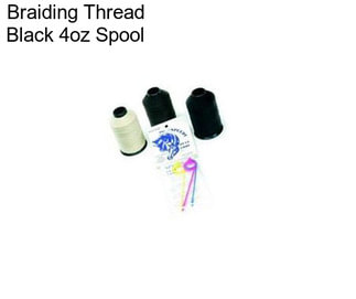 Braiding Thread Black 4oz Spool