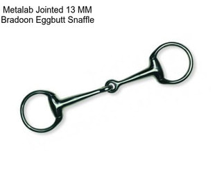 Metalab Jointed 13 MM Bradoon Eggbutt Snaffle