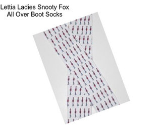 Lettia Ladies Snooty Fox All Over Boot Socks