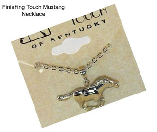 Finishing Touch Mustang Necklace