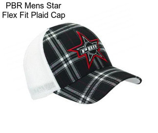 PBR Mens Star Flex Fit Plaid Cap