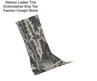 Stetson Ladies Tina Embroidered Snip Toe Fashion Cowgirl Boots
