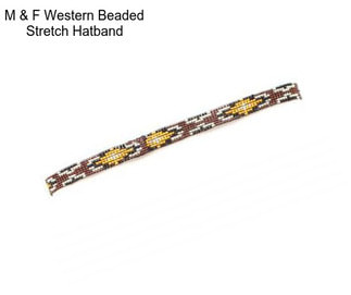 M & F Western Beaded Stretch Hatband