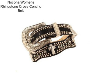 Nocona Womens Rhinestone Cross Concho Belt