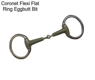 Coronet Flexi Flat Ring Eggbutt Bit