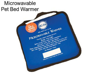 Microwavable Pet Bed Warmer