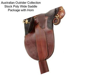 Australian Outrider Collection Stock Poly Wide Saddle Package with Horn