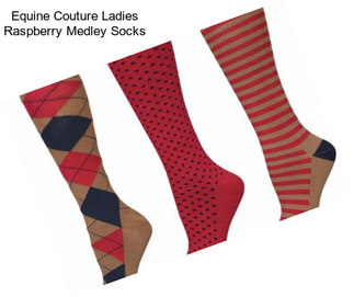 Equine Couture Ladies Raspberry Medley Socks